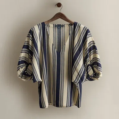 Ralph Lauren 2013 Striped Linen Shirt In Multi