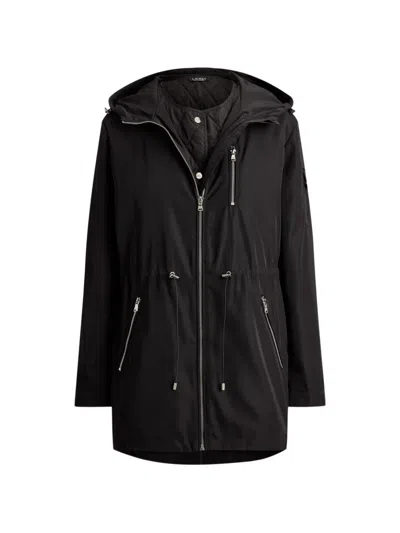 Ralph Lauren 2-in-1 Hooded Coat In Black