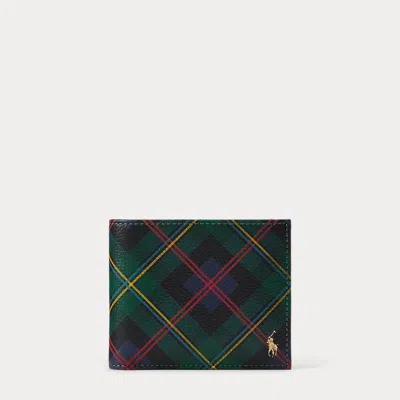 Ralph Lauren 3-in-1 Plaid Leather Wallet In Multi