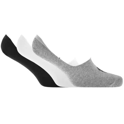 Ralph Lauren 3 Pack Liner Socks In Gray