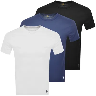 Ralph Lauren 3 Pack Short Sleeve T Shirts In Black