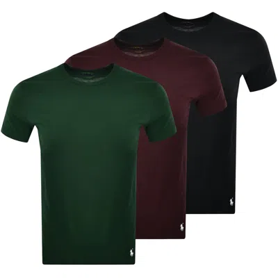 Ralph Lauren 3 Pack Short Sleeve T Shirts In Black