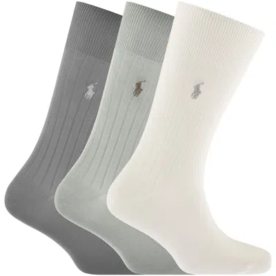 Ralph Lauren 3 Pack Socks Multi