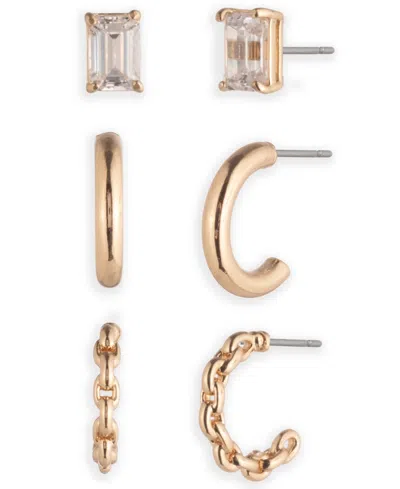 Ralph Lauren 3-pc. Gold-tone Lauren Rope Trio Earrings Set