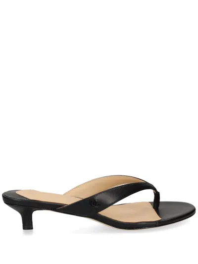 Ralph Lauren 35mm Thong-style Sandals In Black