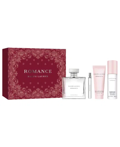 Ralph Lauren 4-pc. Romance Eau De Parfum Spray, Body Lotion And Body Mist Set In Transparent
