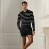 Ralph Lauren 4.25-inch Amalfi Swim Trunk In Black