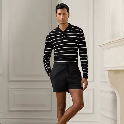 Ralph Lauren 4.25-inch Amalfi Swim Trunk In Black