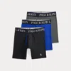 Ralph Lauren 4d-flex Long Boxer Brief 3-pack In Multi