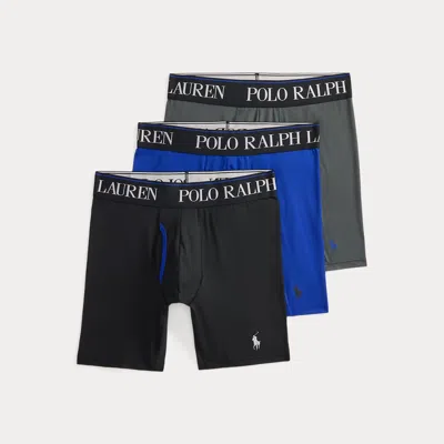 Ralph Lauren 4d-flex Long Boxer Brief 3-pack In Multi