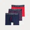 Ralph Lauren 4d-flex Microfiber Boxer Brief 3-pack In Multi
