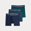 Ralph Lauren 4d-flex Microfiber Boxer Brief 3-pack In Multi