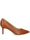 Ralph Lauren Adrienne Leather Pump In Brown
