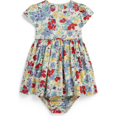 Ralph Lauren Babies'  '50s Floral Cotton Poplin Dress With Bloomers In Multi