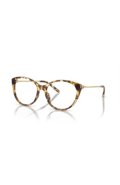 Ralph Lauren 53mm Cat Eye Optical Glasses In Brown