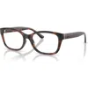Ralph Lauren 53mm Rectangle Optical Glasses In Black