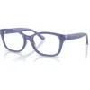 Ralph Lauren 53mm Rectangle Optical Glasses In Blue