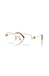 Ralph Lauren 54mm Butterfly Optical Glasses In Gold
