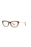 Ralph Lauren 54mm Rectangle Optical Glasses In Brown