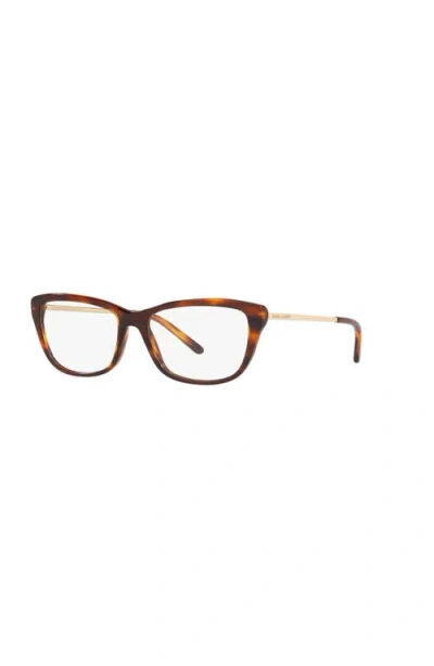 Ralph Lauren 54mm Rectangle Optical Glasses In Brown