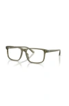 Ralph Lauren 54mm Rectangle Optical Glasses In Green