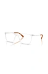 Ralph Lauren 54mm Rectangle Optical Glasses In White