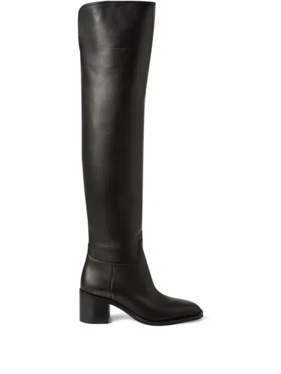 RALPH LAUREN 55MM BARNET LEATHER OVER-THE-KNEE BOOTS