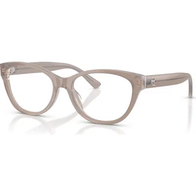 Ralph Lauren 55mm Butterfly Optical Glasses In Brown