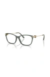 Ralph Lauren 55mm Butterfly Optical Glasses In Metallic