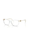 Ralph Lauren 55mm Butterfly Optical Glasses In Transparent