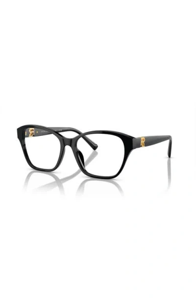 Ralph Lauren 55mm Square Optical Glasses In Black