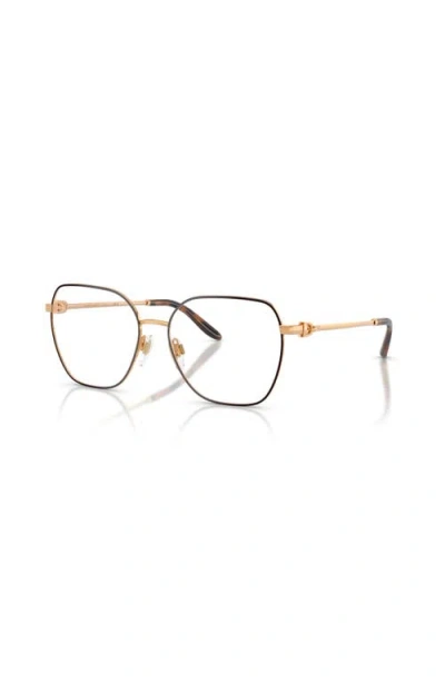 Ralph Lauren 55mm Square Optical Glasses In Brown