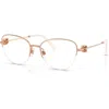 Ralph Lauren 54mm Butterfly Optical Glasses In Gold
