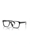 Ralph Lauren 56mm Rectangle Optical Glasses In Black