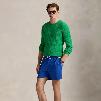 Ralph Lauren 5.75-inch Traveler Classic Swim Trunk In Green