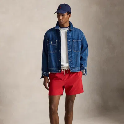 Ralph Lauren 5.75-inch Traveler Classic Swim Trunk In Blue