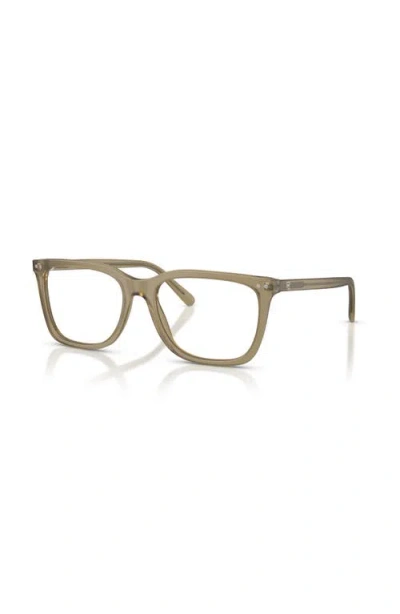 Ralph Lauren 57mm Rectangle Optical Glasses In Green