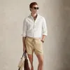 Ralph Lauren Linen Prepster Shorts Beige In Neutral