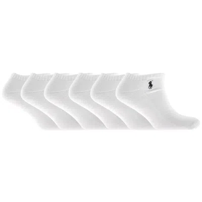 Ralph Lauren 6 Pack Socks White