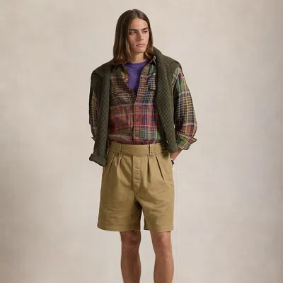 Polo Ralph Lauren 7-inch Classic Fit Pleated Twill Short In New Bronze