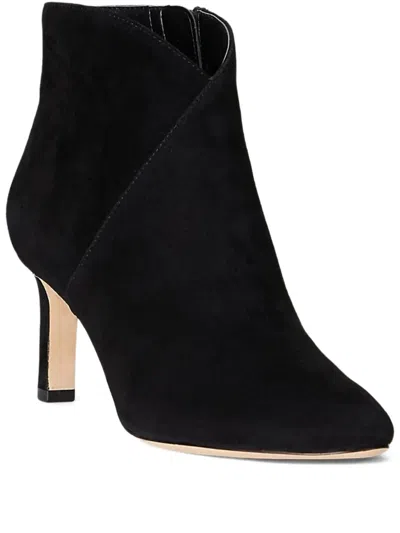 Ralph Lauren 70mm Zip-fastening Suede Boots In Black