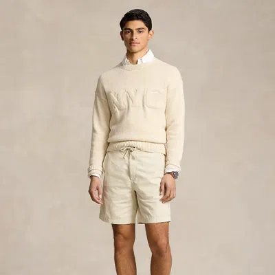 Ralph Lauren 8-inch Polo Prepster Oxford Short In Basic Sand