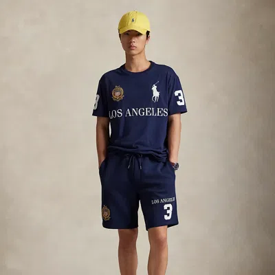 Ralph Lauren 8.5-inch Los Angeles Double-knit Short In Blue
