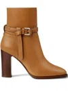 Ralph Lauren 90mm Donnely Buckle-detail Ankle Boots In Brown