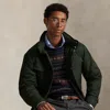 Ralph Lauren Abottson Gabardine Hooded Field Jacket In Green