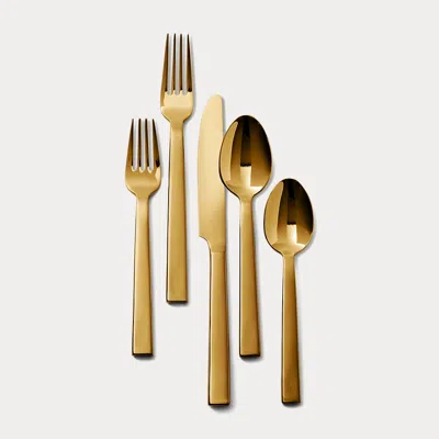 Ralph Lauren Academy 5-piece Place Setting In Gold