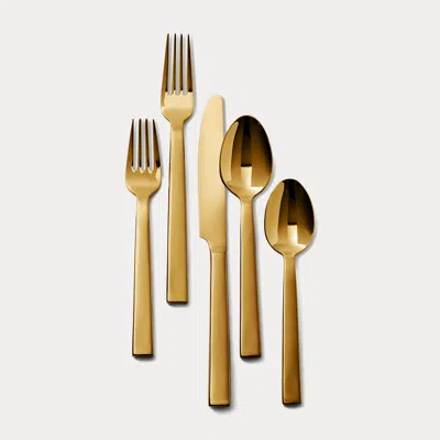 Ralph Lauren Academy 5-piece Place Setting In Gold