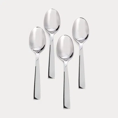 Ralph Lauren Academy Demitasse Spoons In Silver