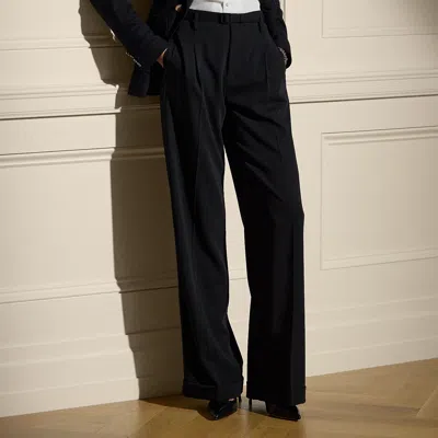 Ralph Lauren Acklie Wool Gabardine Pant In Black