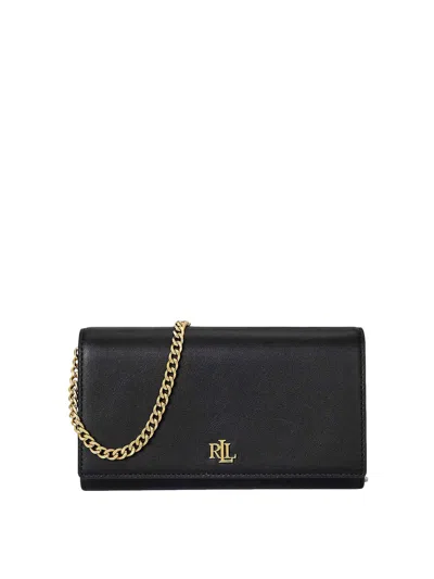 Ralph Lauren Adair Ii-wallet On A Chain-large-natural In Black